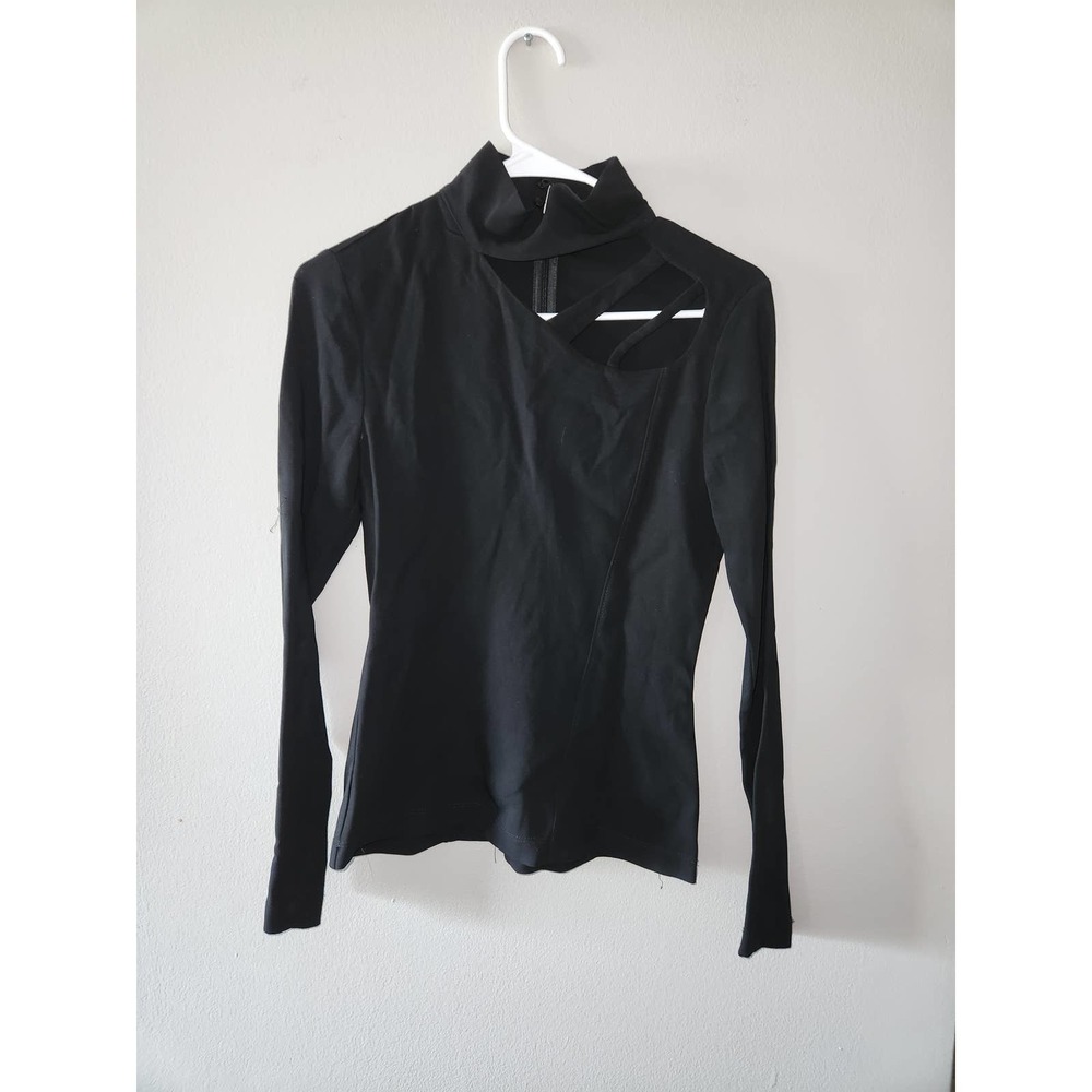 Zara Black Cut-Out Blouse - Picture 2 of 3